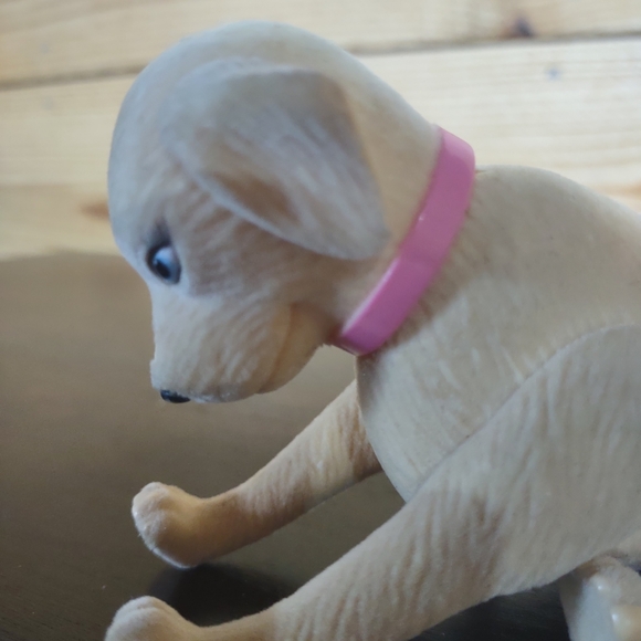 Barbie Doll Luv Me 3 Taffy Mom Dog Pink Collar Jointed Bobble Head replacement - Picture 5 of 8